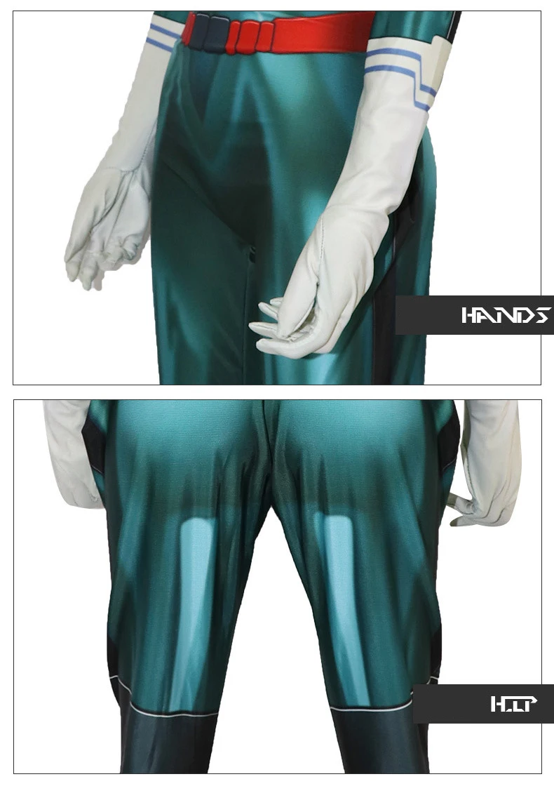 

My Hero Academia Deku Cosplay Costume For Women Role Play Costume Jumpsuit Version II For Halloween Party Performance Show