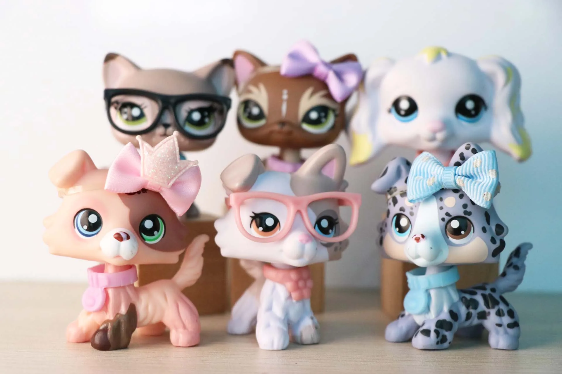 6 шт. игрушки на заказ щенок колли кошка с короткой шерстью банан спаниель собака