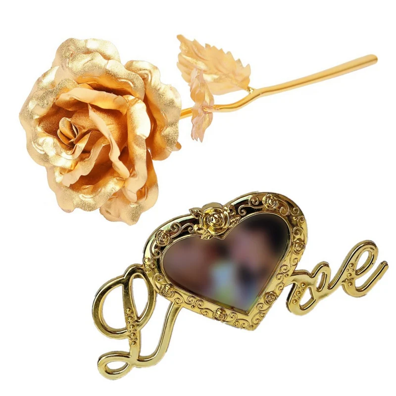 1 шт. фольга роза украшение фоторамка для подарков основа Привлекательный Цветок