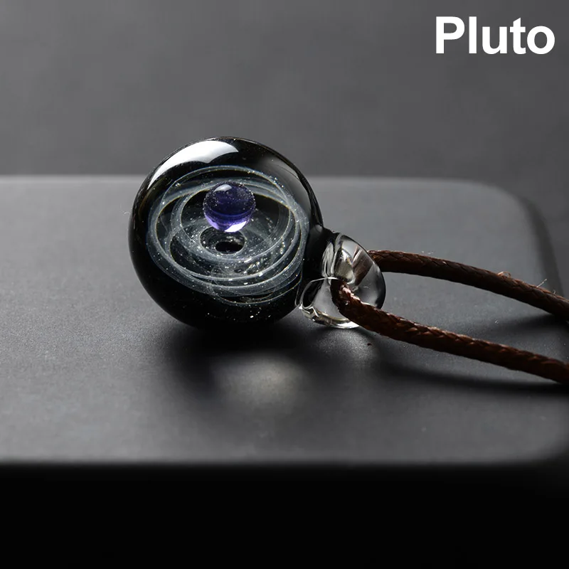 Горячая крошечная Вселенная хрустальное ожерелье Галактический стеклянный шар