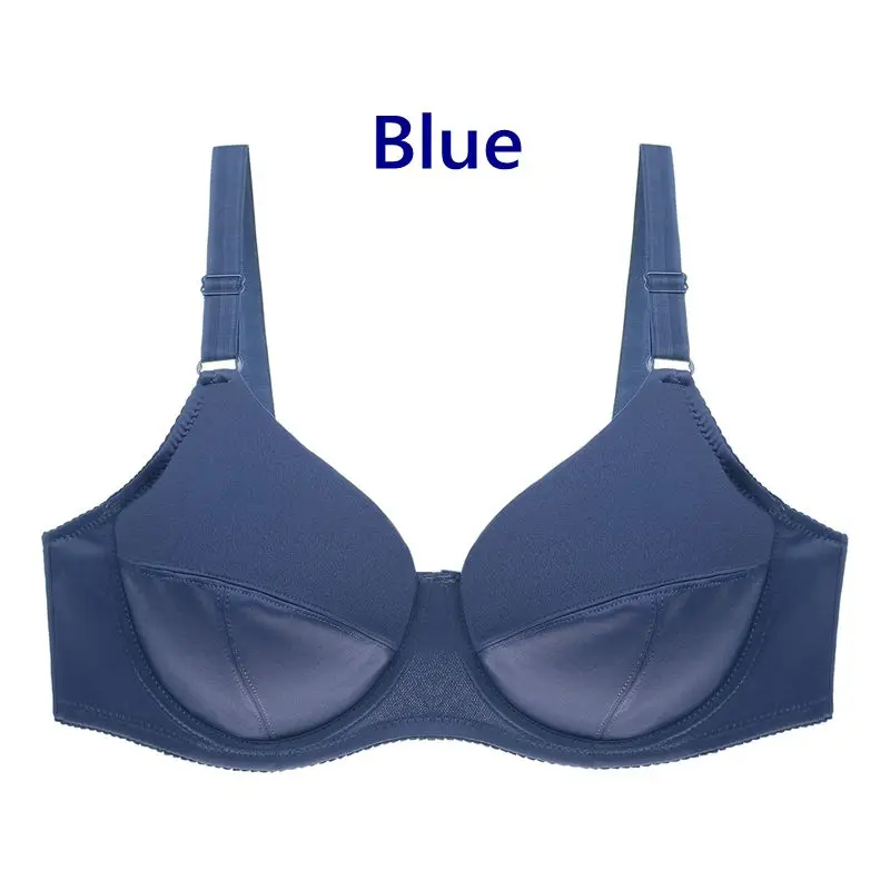 Blue PariFairy, ультра тонкий бюстгальтер без подкладки, сексуальное нижнее белье для женщин, летнее комфортное белье на косточках, бюстгальтер без косточек размера плюс, пуш-ап, Bh 36B-52F - Цвет: Blue