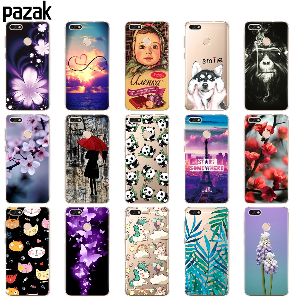 Силиконовый чехол для 5," huawei P9 Lite Mini, Мягкий ТПУ huawei Nova lite SLA-L22 чехол для задней панели huawei Y6 Pro, чехол для телефона