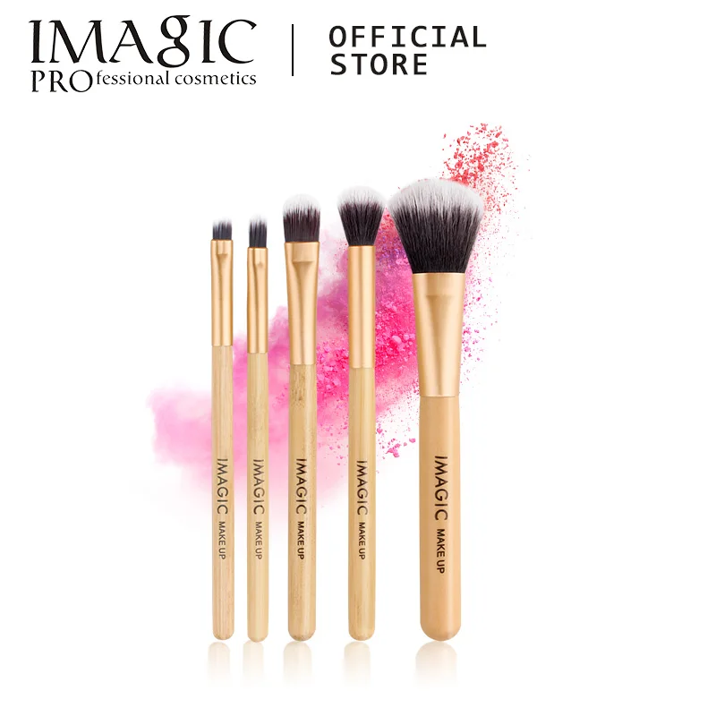 IMAGIC новые женские Модные кисточки 5 шт. деревянный для косметики кисть теней век