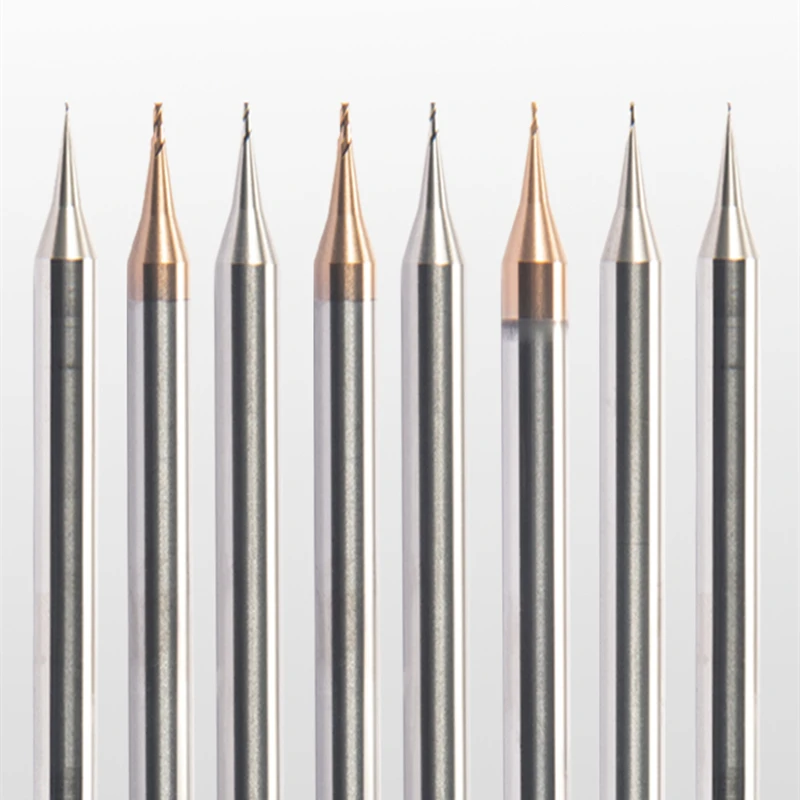 

Small caliber Micro diameter Milling cutter 0.15 0.2 0.25 0.3 0.35 0.4 0.45mm Tungsten steel alloy flat Milling ball cutter