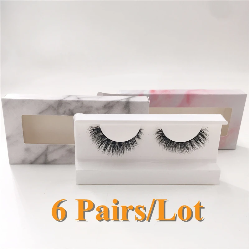 6 парт/Лот 3D норковые ресницы оптом Прямая поставка натуральные обычные | Красота