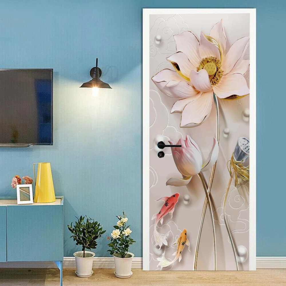 Ретро наклейки на дверь для коридора 3d моделирование декоративные стену