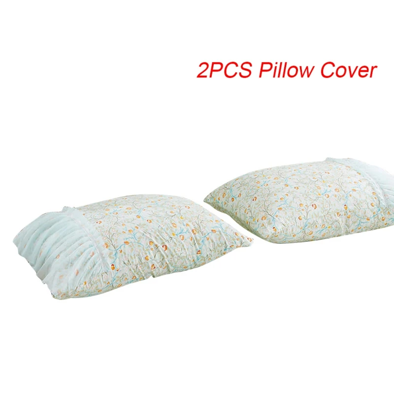 2pcs pillowcase Милое покрывало принцессы с принтом, кружевное постельное покрывало для детской комнаты, в горошек, постельные принадлежности с принтами деревьев, простыня для девочек и Набор наволочек - Цвет: 2pcs pillowcase
