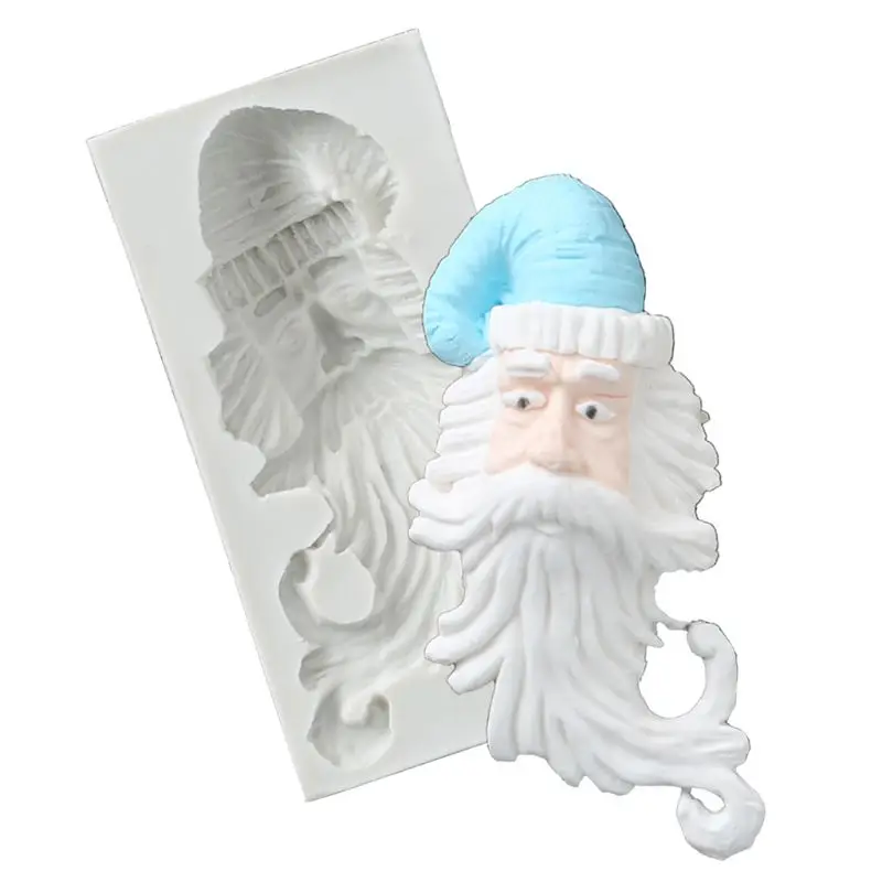 

H051 Christmas series Santa Claus Chocolate Mold sugar cake silicon mold baking appliances