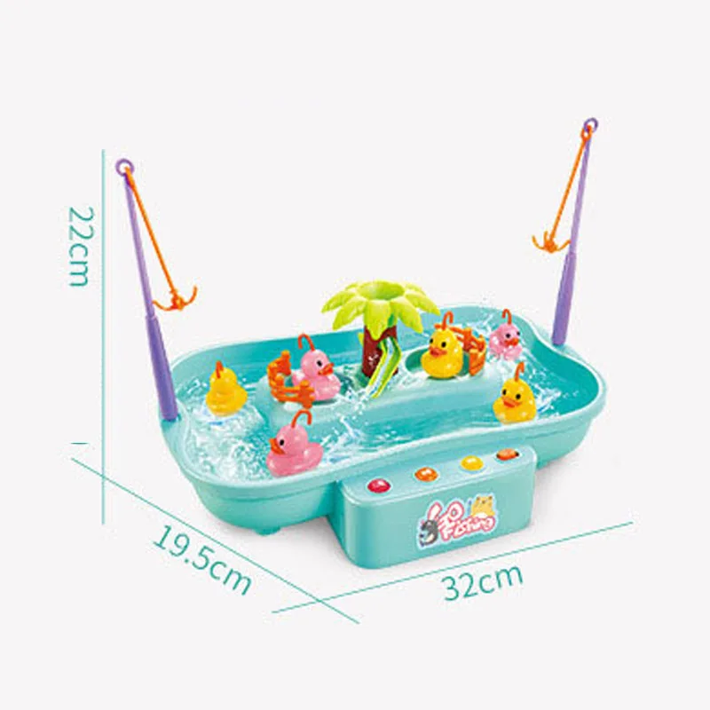 Детские круговорот воды электрическая игрушечная Рыбалка музыка светильник