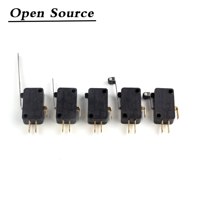 

10Pcs KW7-0 KW7-1 KW7-2 KW7-3 KW7-9 Micro Switch 16A 250VAC SPDT Momentary Travel Limit Switch 1NO1NC Lever Roller