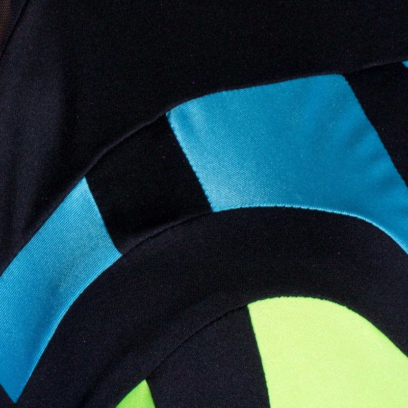 Женский сексуальный неоновый комбинезон в стиле пэчворк для диджея современные