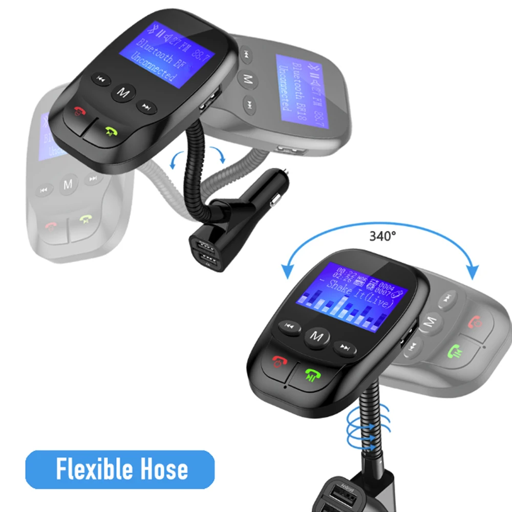 Wireless FM Transmitter Bluetooth AUX Radio Adapter Modulator Handsfree Music Mp3 Usb Player Audio Car Kit Cal | Автомобили и