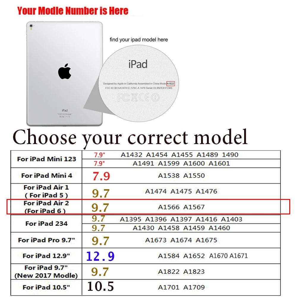 Чехол книжка Axbety для Apple ipad Air2 /ipad 6 умный складной чехол подставка с функцией