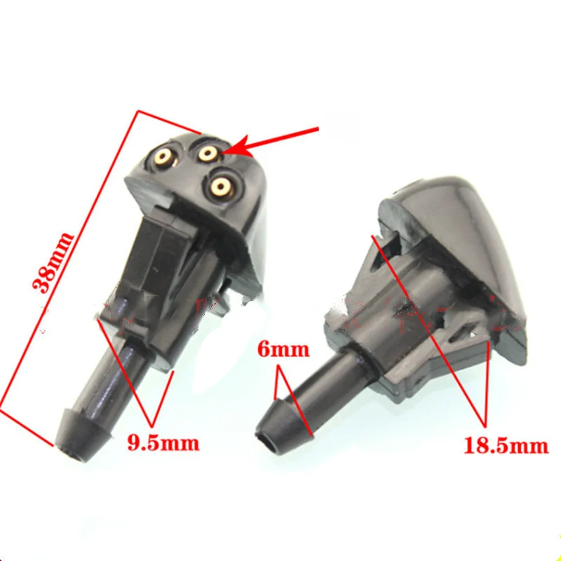 2 шт./компл. переднего лобового стекла автомобиля Форсунка щетки