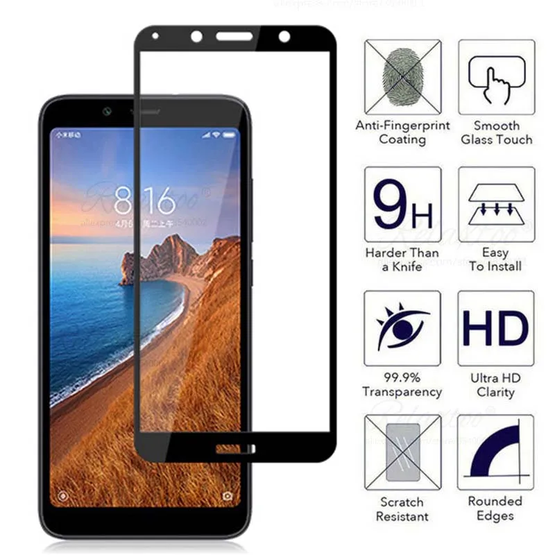 Закаленное стекло для Xiaomi Redmi 7A защита экрана 5 45 7 a A7 зеркальная защитная пленка
