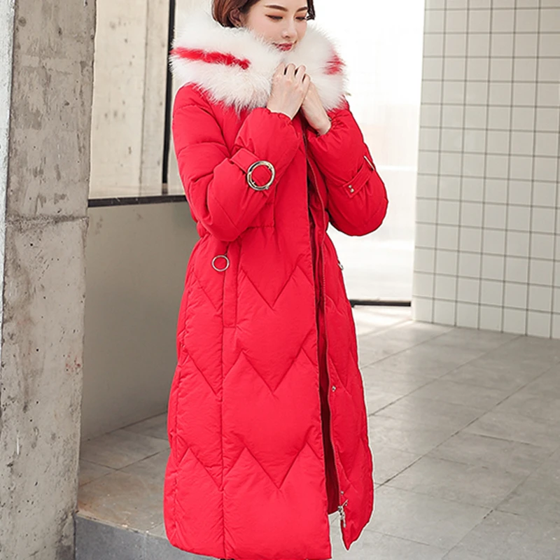 Зимняя куртка-парка Для женщин зимнее пальто большие размеры корейский стиль