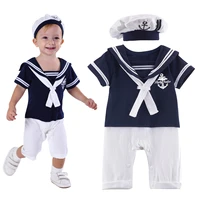 baby sailor costume halloween cosplay newborn nautical outfit toddler navy style romper for photography