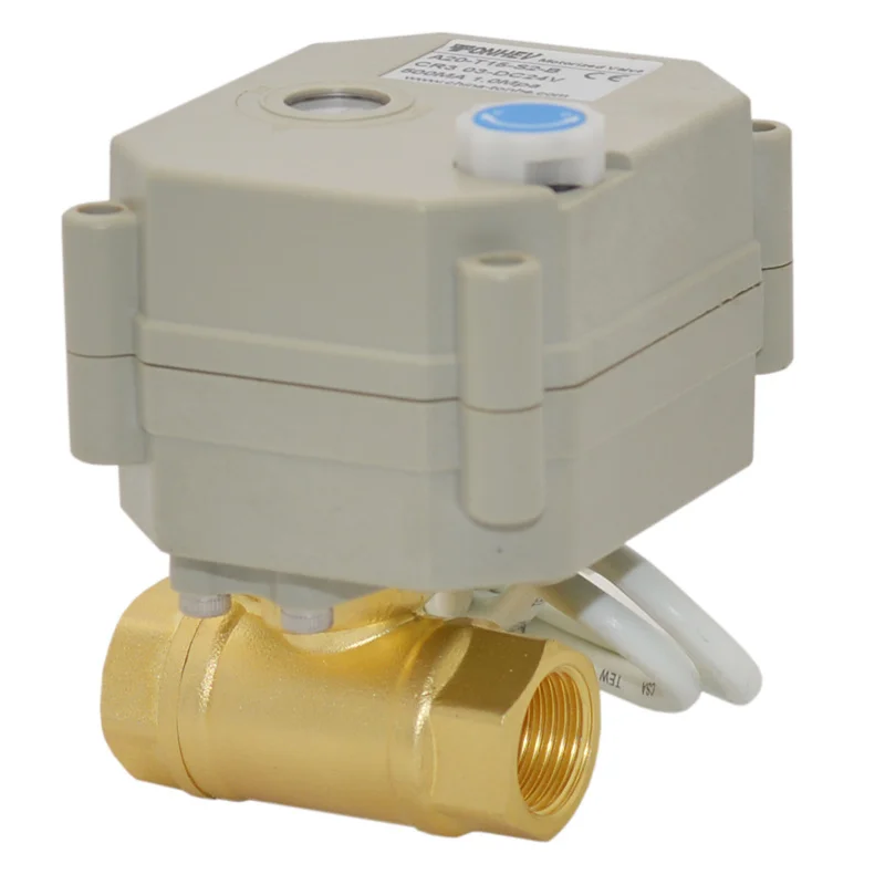 1/4 &quot 1 1/4&quot BSP/NPT моторизованный латунный шаровой клапан 2 способ компактные