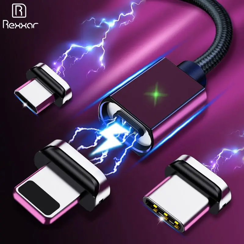 Магнитный кабель 1 м/2 м для iPhone Samsung магнитный usb зарядки синхронизации данных