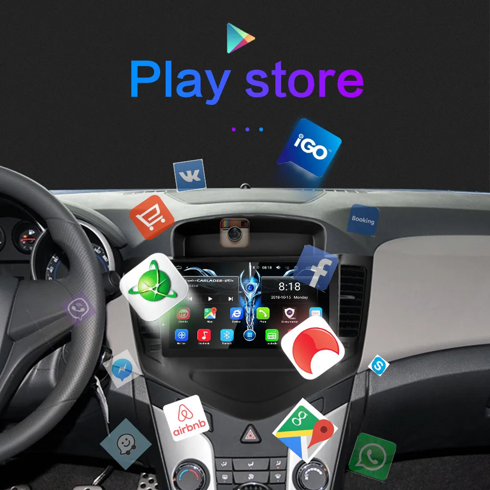 Android 10 мультимедийный плеер для Chevrolet Cruze J300 2009-2015 GPS Navi 2din автомобильный