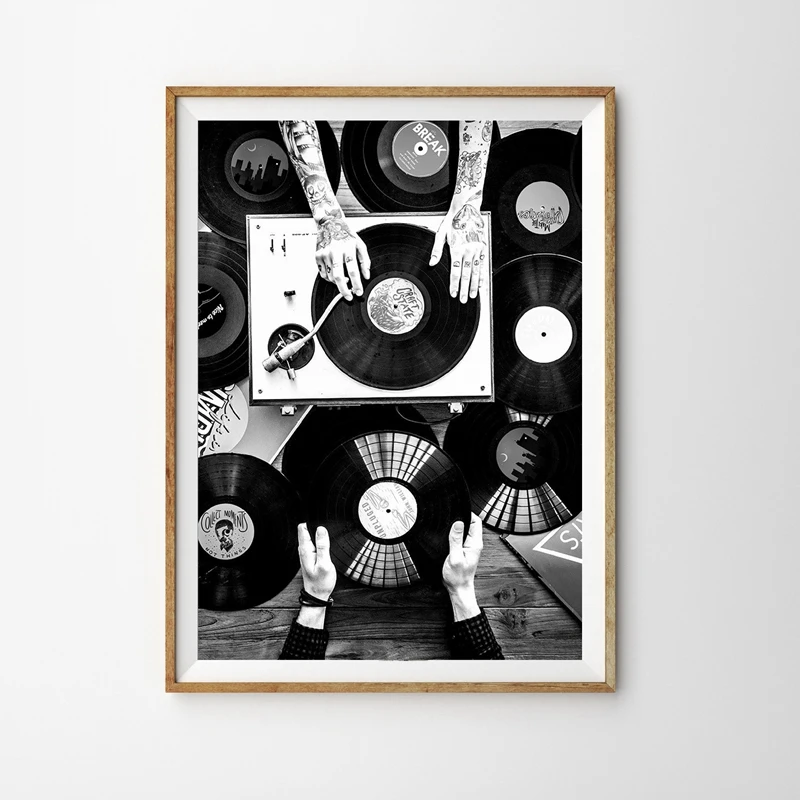 

Canvas Nordic Pictures Home Decoration DJ Disc Player Paintings Wall Art HD Prints Creative Hotel Poster Modular For Living Room