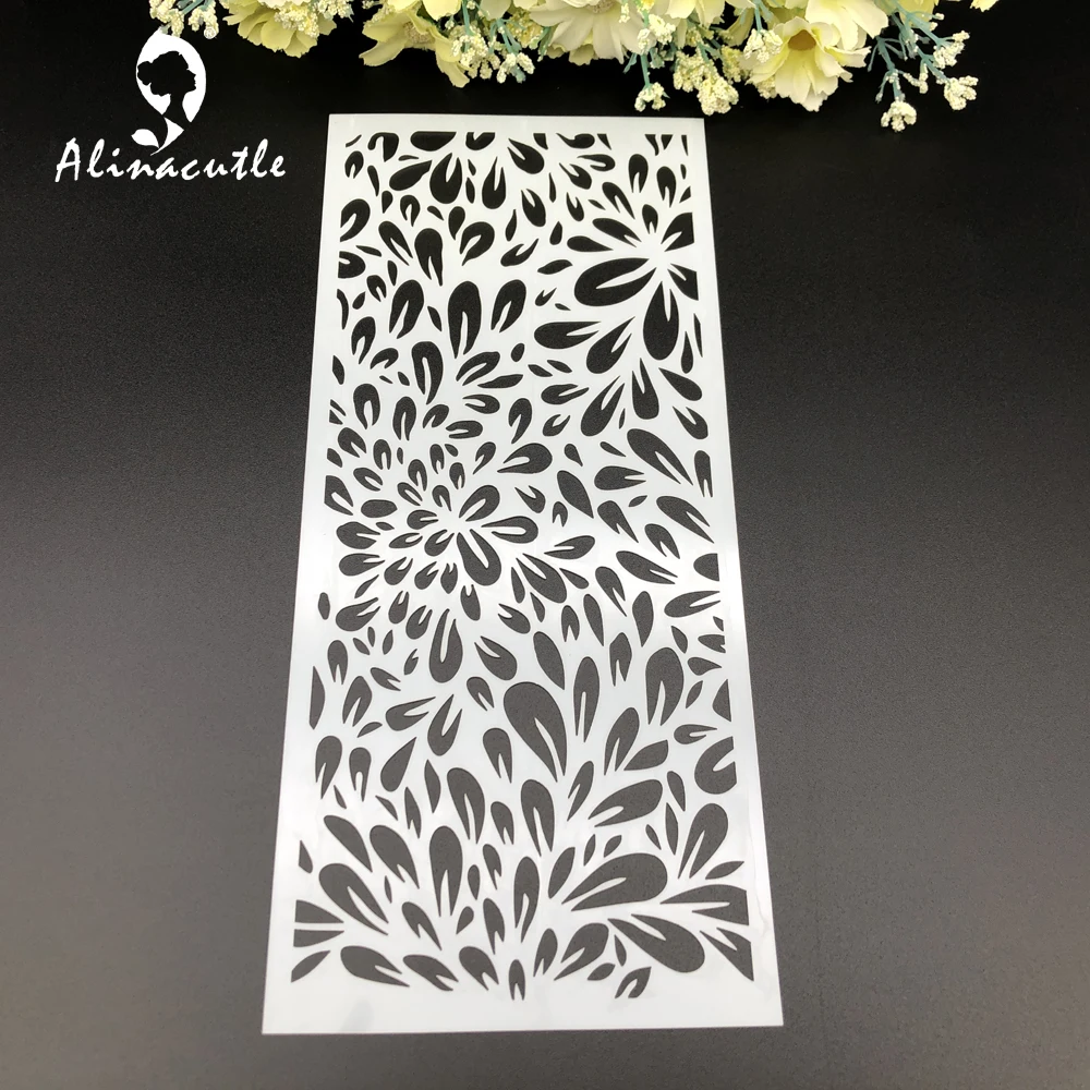 Винтаж Slimline ПЭТ трафареты для краски раскраска скрапбукинга тиснильный альбом