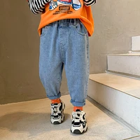 lovely baby spring autumn jeans pants for boys children kids trousers clothing teenagers gift home outdoor high quality