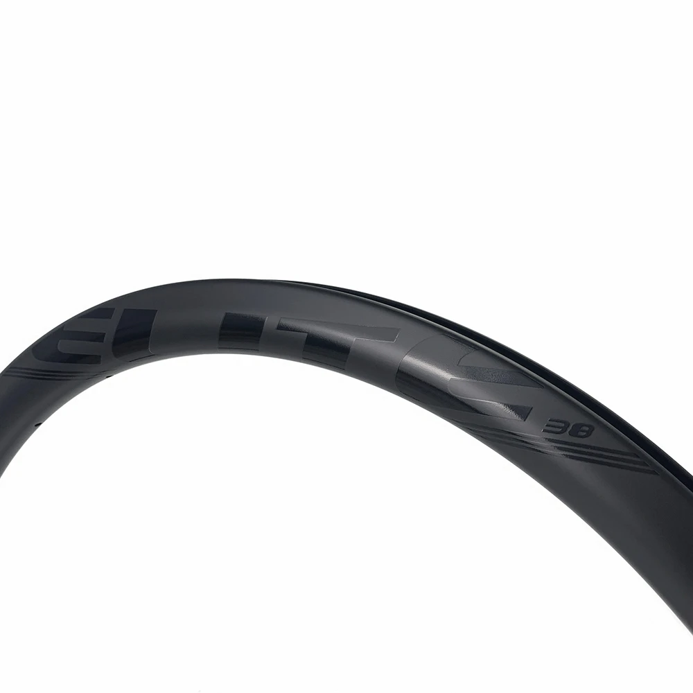 ELITEWHEELS 700c 38 мм углеродный дисковый тормозной обод UD матовая отделка 25 или 27 ширина