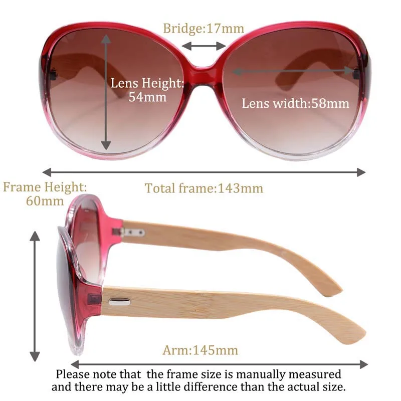 UOOUOO большие круглые оправы Солнцезащитные очки с деревянной оправой для
