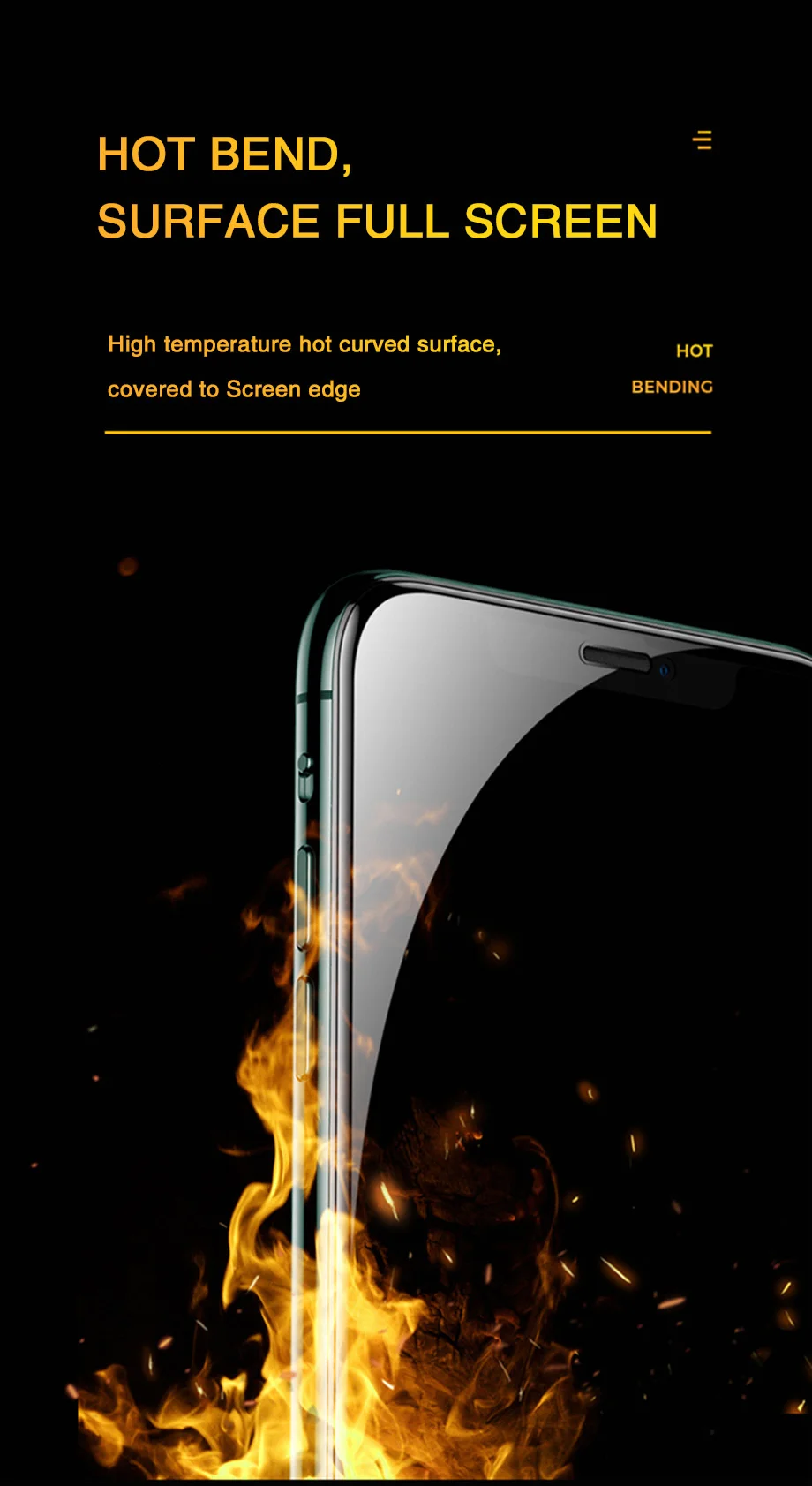 Полное покрытие защита экрана с закругленными краями для iPhone X Xr Xs 11 Pro Max закаленное стекло для iPhone 6 6s 7 8 Защитная стеклянная пленка