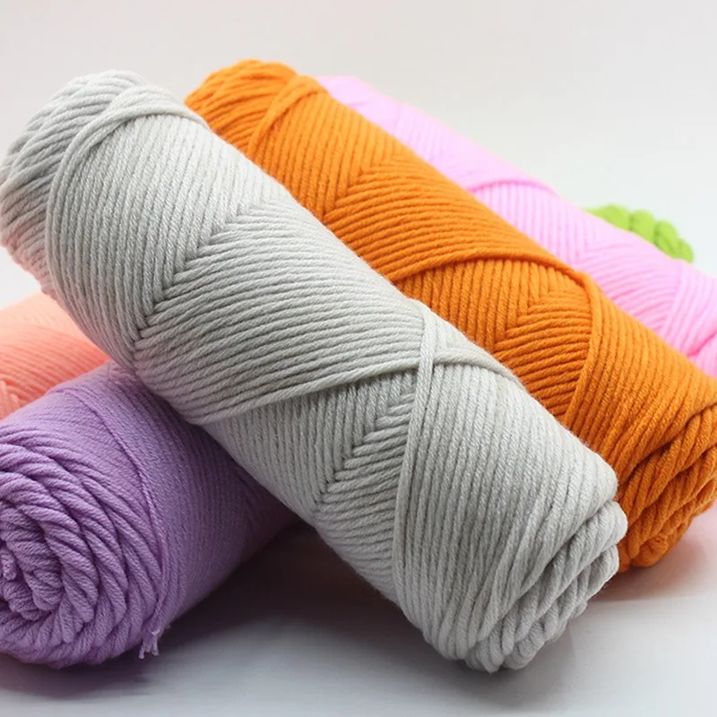 

100grams/Set Chenille Yarn Anti-pilling Velvet Yarn Polyester Blended Cotton Hand-Knitting Thread For Cardigan Scarf