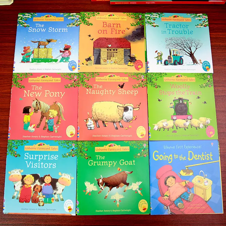 Отправка в случайном порядке 5 книг/набор Usborne Лучшие книги для картин детская