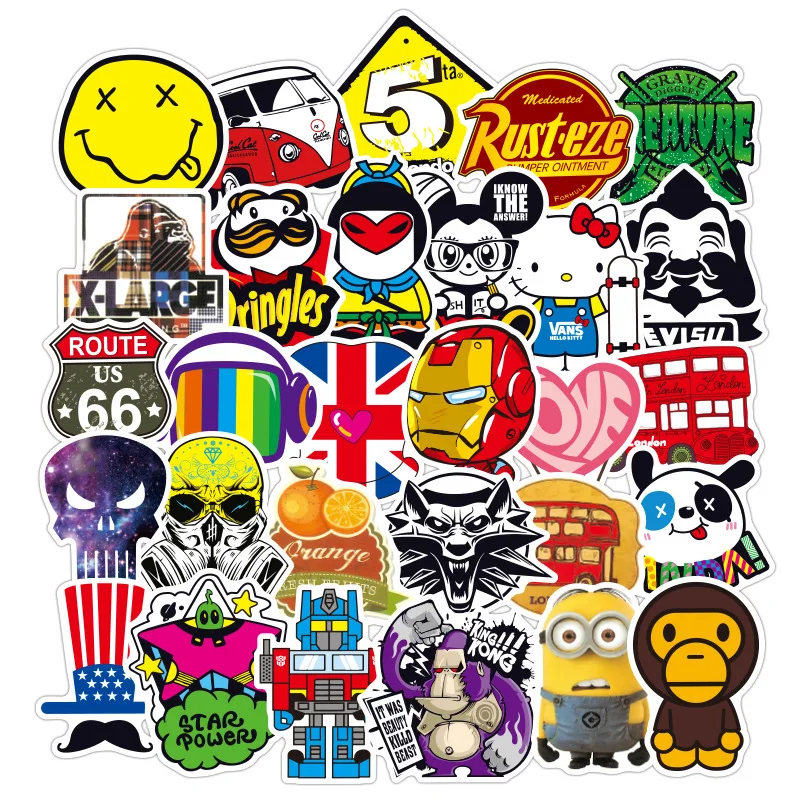 100 шт скейтборд модный бренд логотип водонепроницаемый стикер для багажа