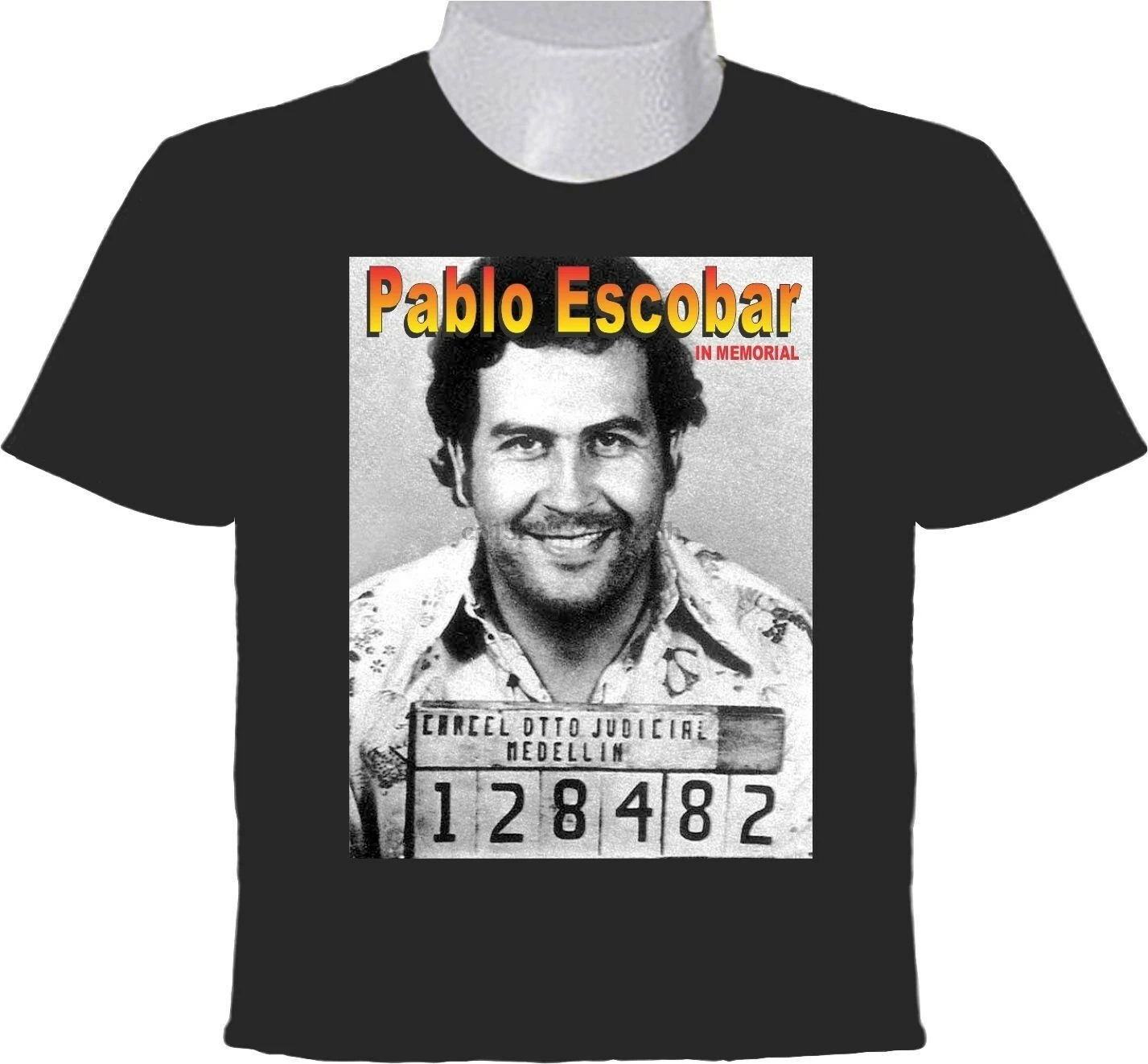 Пабло Эскобар G T Shirt IN MEMORIAL PICTURE EL PATRON DEL MAL |Мужские футболки| |