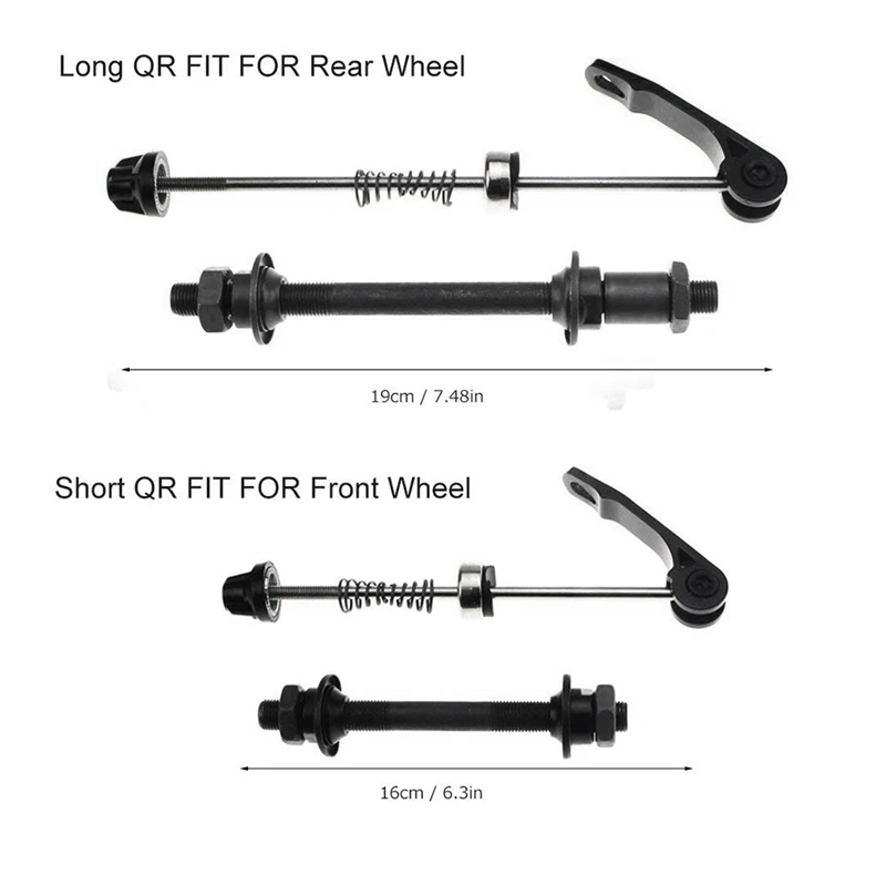 Быстросъемная Передняя Задняя велосипедная ось ступица колеса подходит для