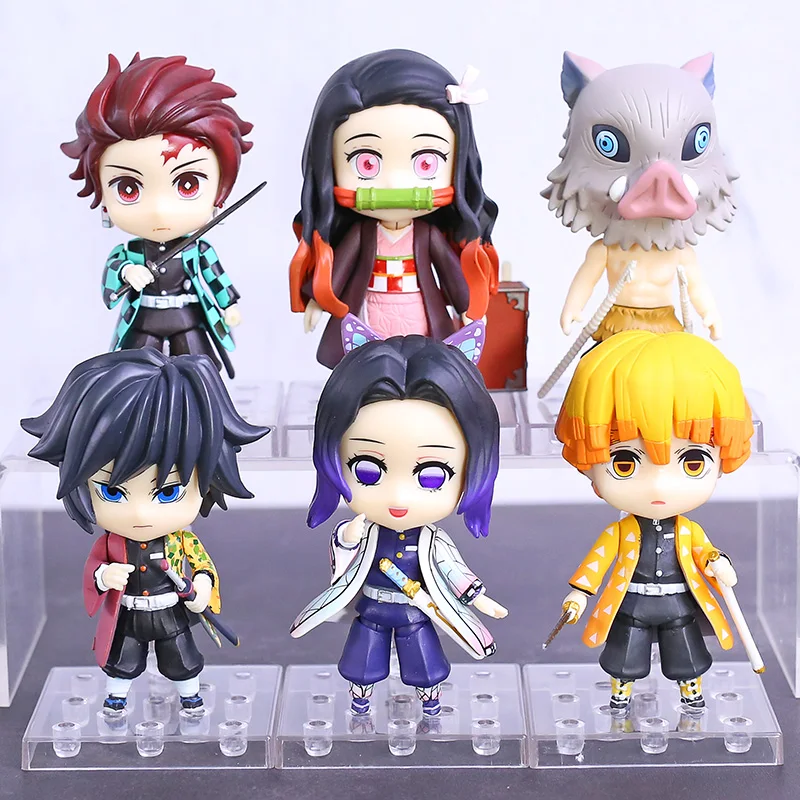 

Demon Slayer Kimetsu no Yaiba Kamado Nezuko Agatsuma Zenitsu Hashibira Inosuke Tomioka Giyuu Figure Model Toys