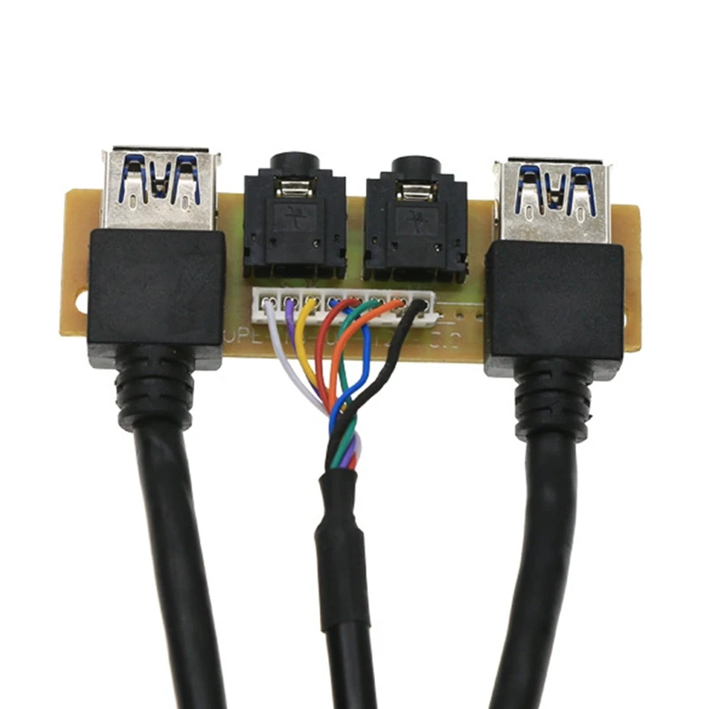 60 см передний чехол Панель USB3.0 + HD аудио Jack Порты I/O плата Внутренний провод USB