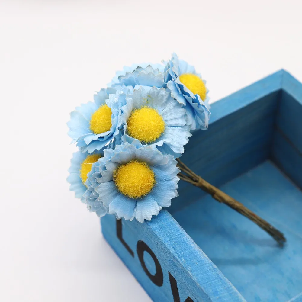 6 шт. ручной работы Гербера Мода Дом Сад невесты diy ВЕНОК материал Свадебный