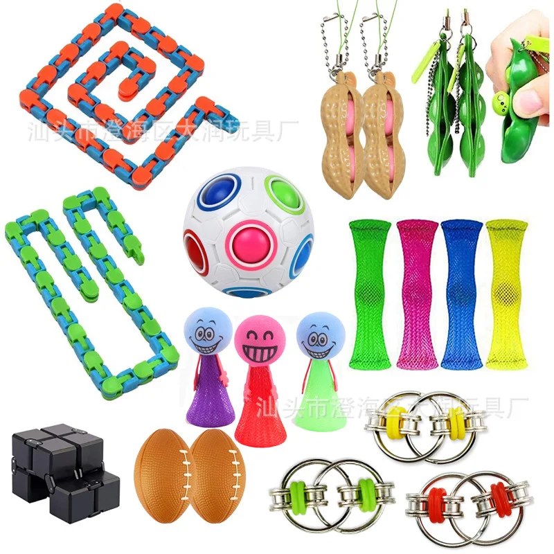 Dropshipping Fidget Juguetes | Juguetes Fidget | Fidget juguetes Anti estr&eacute;s el&aacute;stico cuerdas empujar Squishy juguetes Mini cubo estr&eacute;s pelota de juguete para los ni&ntilde;os regalos-0