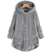 vicabo coats and jackets women winter fur coat winter long sleeve warm female oversize hooded jacket
