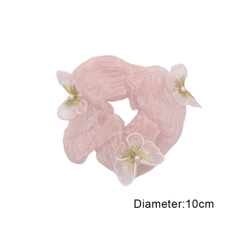 

Butterfly Fashion Lady Hairbands Ponytail Scarf Elastic Hair Rope For Women Scrunchies Hair Bands Solid Color Ribbon Hairbands