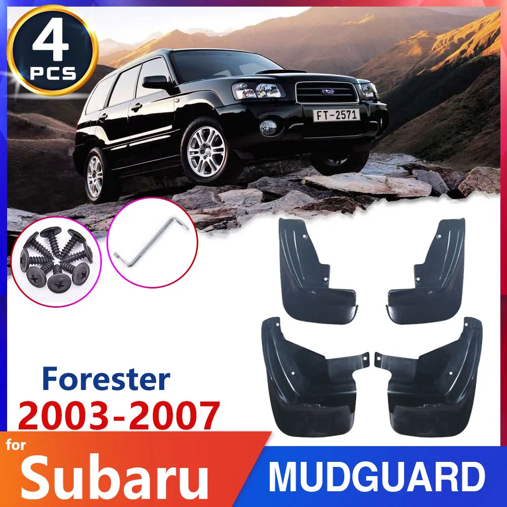 

Брызговик на крыло для Subaru Forester SG 2003 ~ 2007 2004 2005 2006, автомобильные брызговики 2-го поколения, автомобильные аксессуары, наклейки