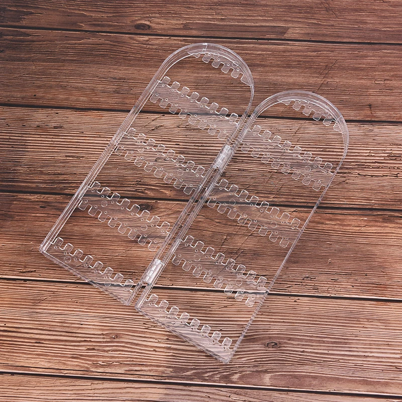 Складной пластиковый органайзер для ювелирных изделий 2 панели 5 слоев 3 цвета |