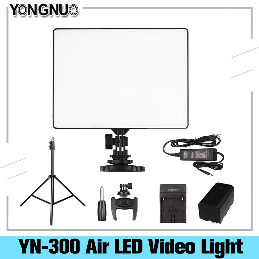 Светодиодная камера YONGNUO YN300 Air для видеосъемки с регулируемой цветовой