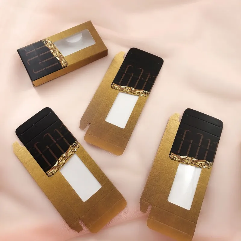 20 шт./лот упаковка пустых ресниц Мягкая бумажная коробка для шоколада леденец на