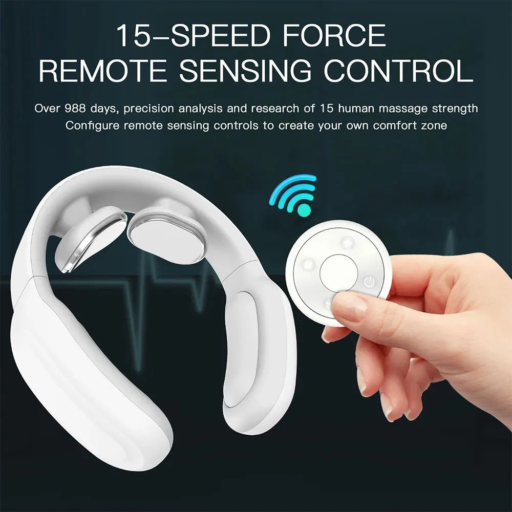 

Smart Electric Neck and Shoulder Massager,Low Frequency Magnetic Therapy Pulse Relief Pain,Cervical Vertebra Physiotherapy Tool