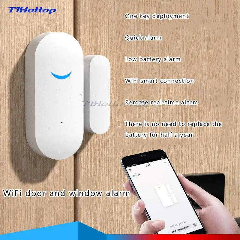 

WIFI Door Magnetic Door And Window Alarm Home Smart Home Wireless Detection Alarm Sensor