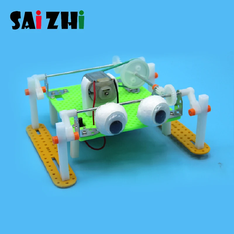 Saizhi DIY прогулочные роботы изготовление изобретение игрушка для научного