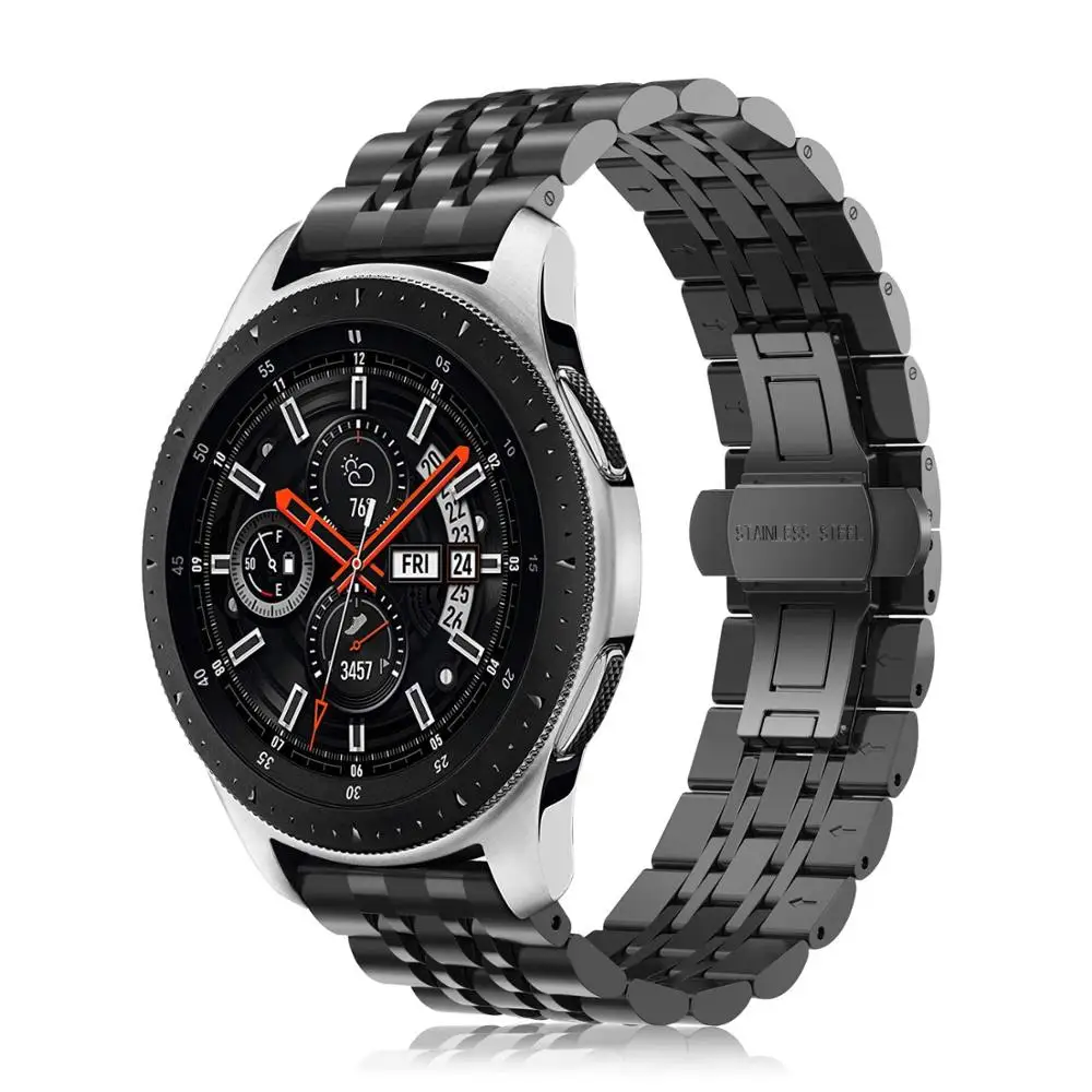 Браслет из нержавеющей стали для Samsung Galaxy watch 3 45/46 мм Gear S3 Frontier металлический