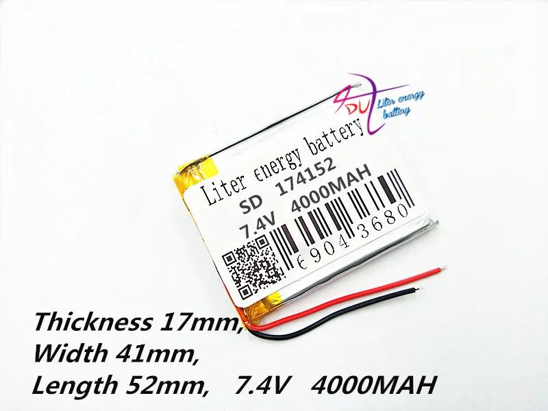 174152 7 4 V 4000mAH 175241 полимерный литий-ионный/литий-ионный аккумулятор для планшетных